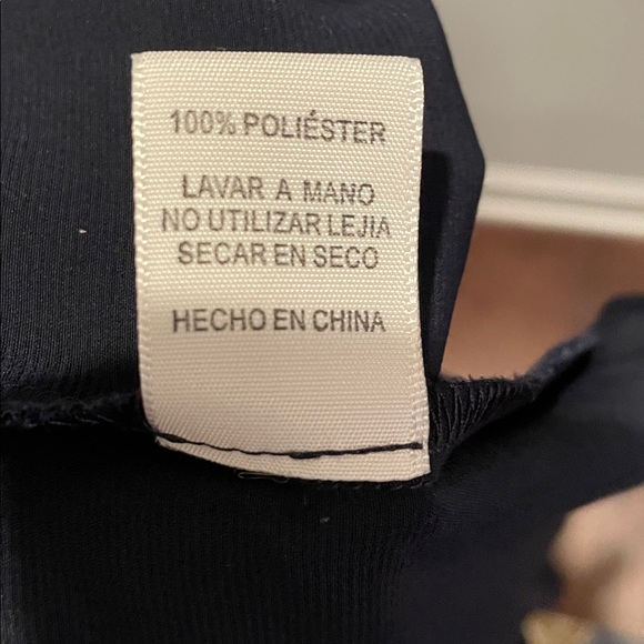 Pink Owl Apparel Mini Dress Coquette Style Size L Navy Easywear Lightweight - Picture 12 of 14